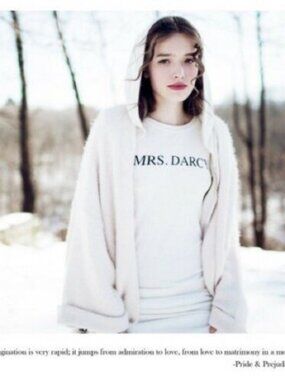 Wildfox White Mrs Darcy Pride & Prejudice Book Graphic Tee Top Shirt